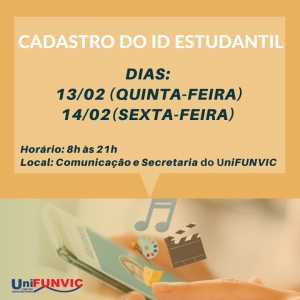 Aluno UniFUNVIC faça o seu ID Estudantil 
