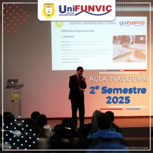Aula Inaugural do Segundo Bimestre no UniFUNVIC é marcada por entrega de Bíblias e palestra inspiradora do Prof. Luis Otávio Palhari