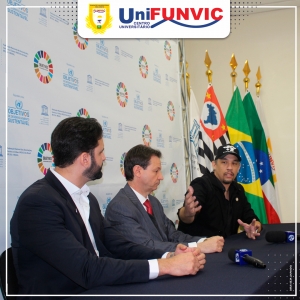 O UniFUNVIC recebeu a ilustre presença do  músico Franco Scornavacca (Kiko - KLB)