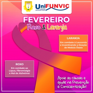 FEVEREIRO - Roxo &amp; Laranja