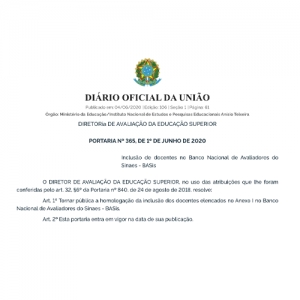 Coordenador de Educação Física é o mais novo Avaliador de Instituição do MEC