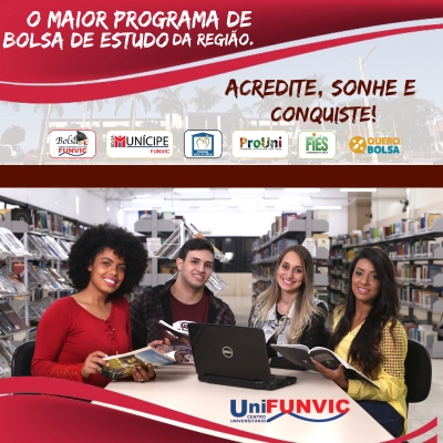 UniFUNVIC oferece diversas bolsas de estudo