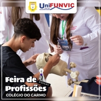UniFUNVIC marca presença na Terceira Feira de Profissões do Colégio do Carmo em Guará